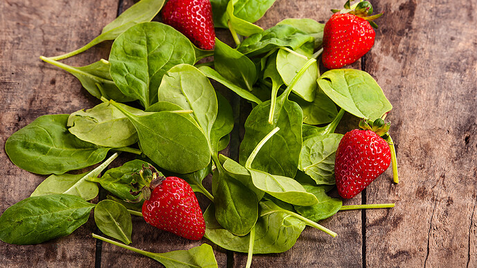 Strawberries Spinach Strawberries Spinach